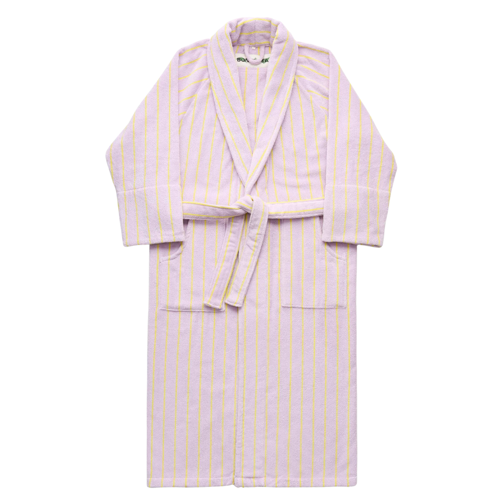 Naram badekåbe - Lilac & Neon Yellow